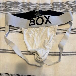 BOX Men’s White Athletic Jockstrap with Supportive Pouch